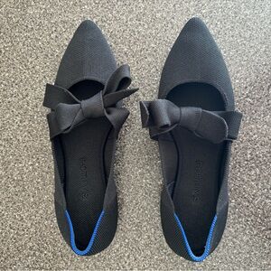 Rothy’s Mary Jane Pointed Tie Flats